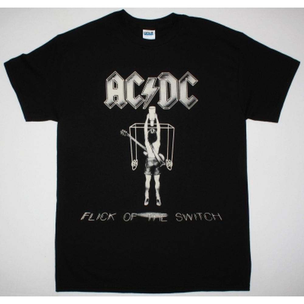Ac Dc Flick Of The Switch83 Acdc New Black T-Shirt